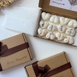 Coffret fondant parfumé | Cadeau pour maîtresse, ATSEM, nounou | Cadeau de fin d'année scolaire | Cadeau de Noel personnalisé