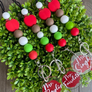 Teacher apple lanyard, Teacher appreciation gift, Teacher school lanyard, Back to school teacher gift, back to school, teacher gifts