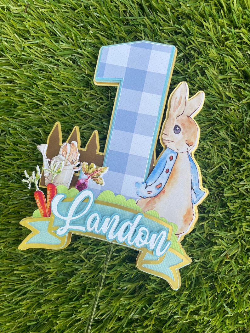 Peter Rabbit Cake Topper / Peter Rabbit Decorations/ Peter Etsy
