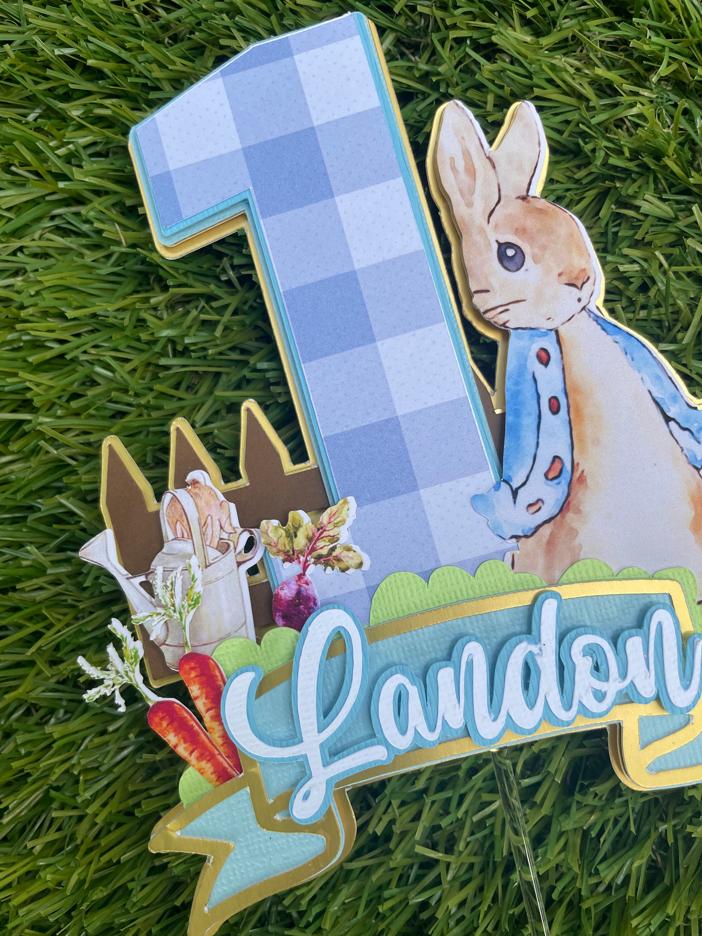 Peter Rabbit Cake Topper / Peter Rabbit Decorations/ Peter Etsy