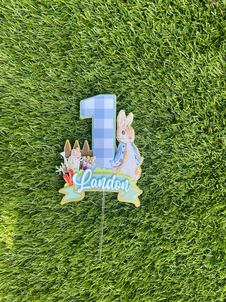 Peter Rabbit Cake Topper / Peter Rabbit Decorations/ Peter Etsy