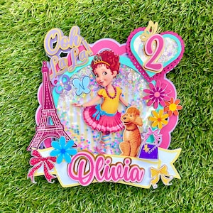 Fancy Nancy cake topper, Fancy Nancy Paris cake topper, Fancy Nancy birthday party, Fancy Nancy birthday decor