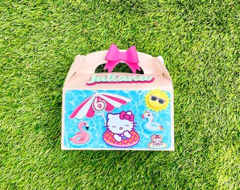 Kitty party box, Kitty theme goody box, Hello birthday decoration, Kitty birthday gift box, Kitty gabble box.