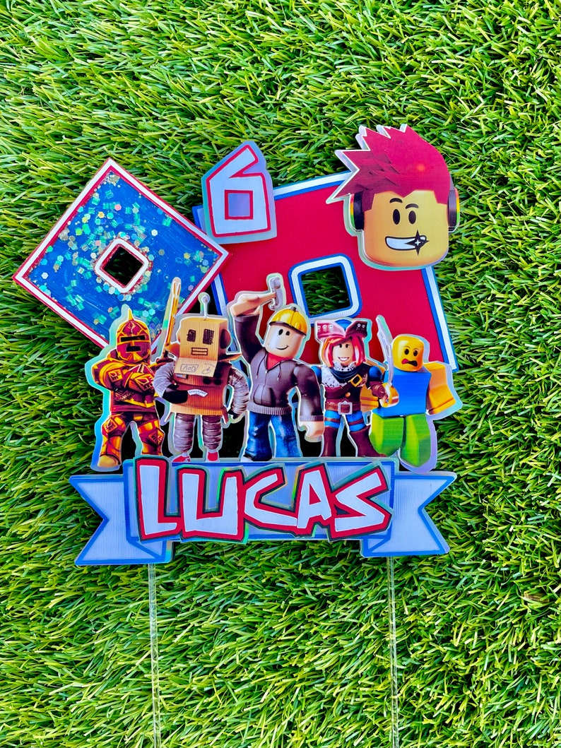 Roblox Cake Topper, Roblox Birthday Theme, Roblox Birthday Party