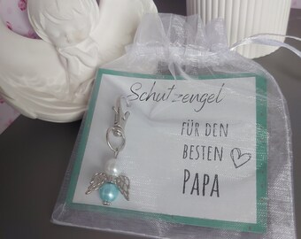 Schutzengel Schlüsselanhänger für den besten Papa, Glücksbringer, Geschenkidee, Schutzengel, Geschenk