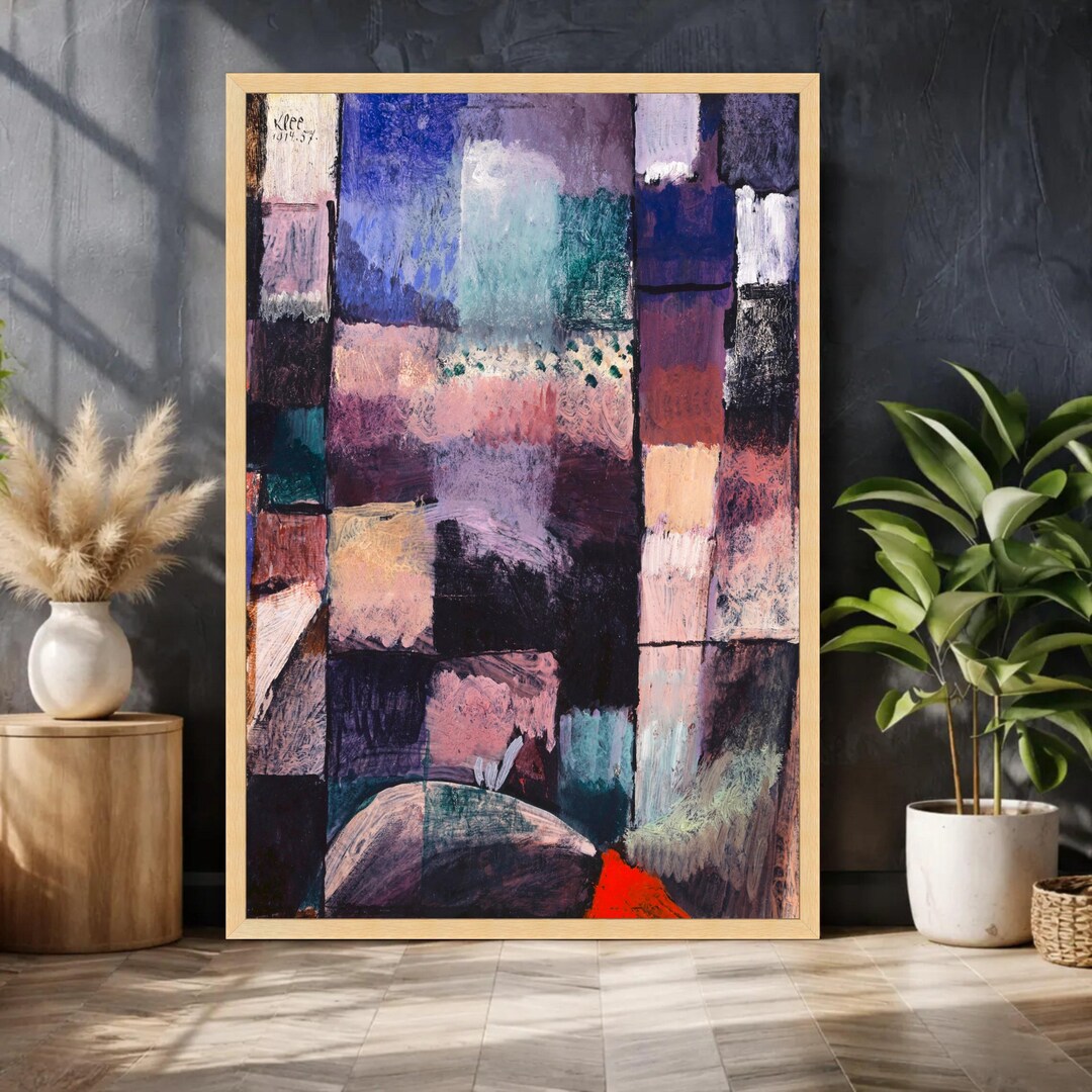 Abstract Color Block Canvas Art, Modern Geometric Painting, Vibrant ...