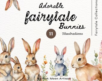 Conjunto de imágenes prediseñadas de conejitos | Elementos de conejitos florales de bricolaje, imágenes prediseñadas de guardería para niños, imágenes prediseñadas PNG de conejitos de primavera ? Imágenes Prediseñadas De Conejito De Pascua