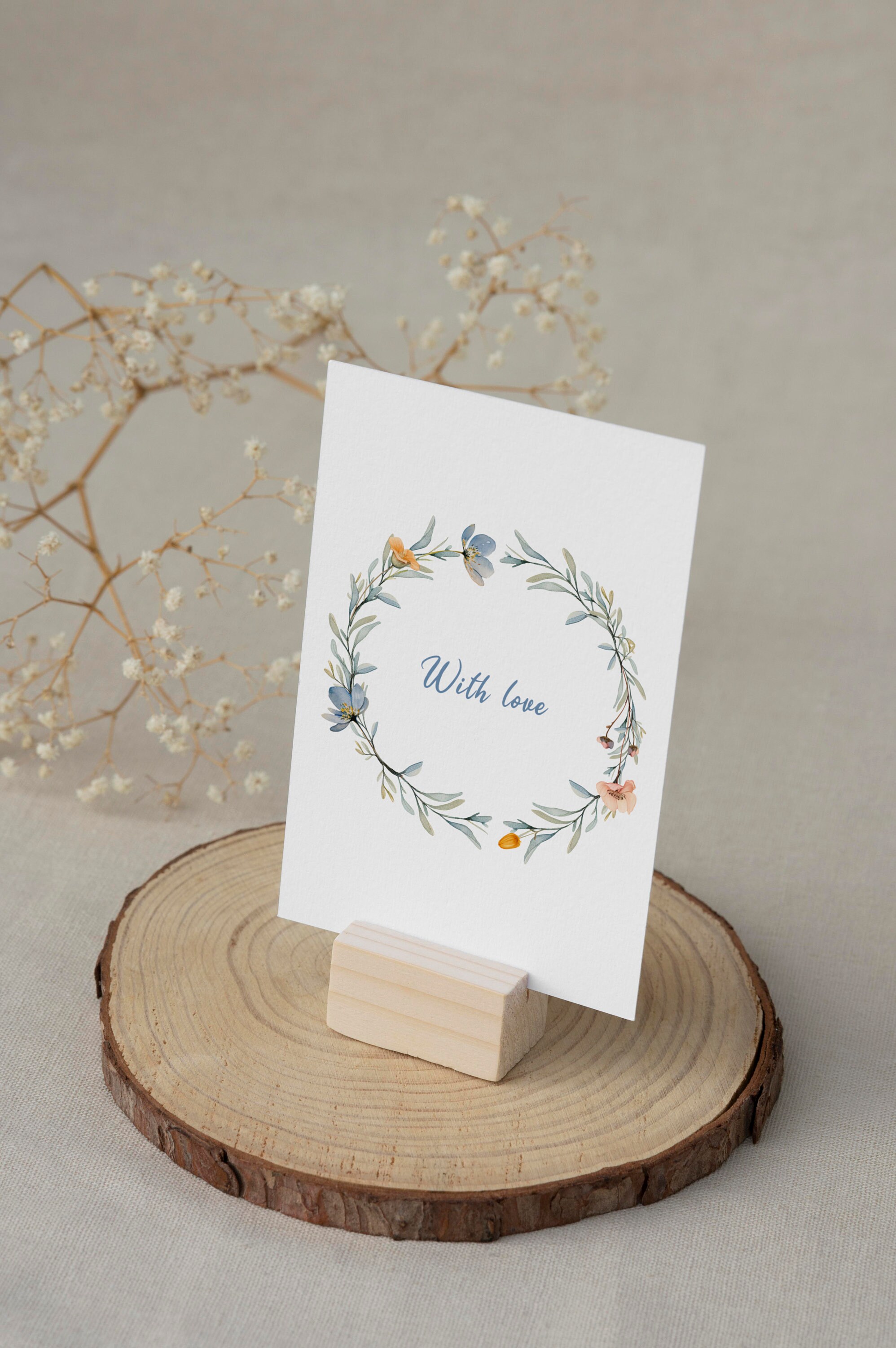 Watercolor Botanical Wreath Wreath Clipart Wedding Clipart Leaves ...