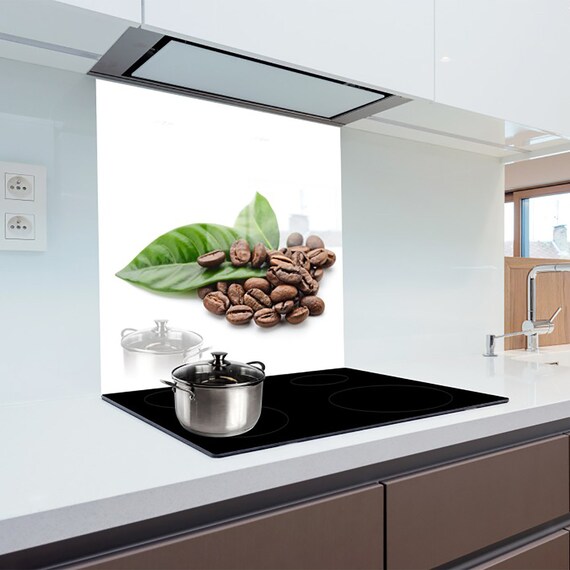 Splashback Tepered Glass Heat Resistant Toughened Decorative - 90 X 65