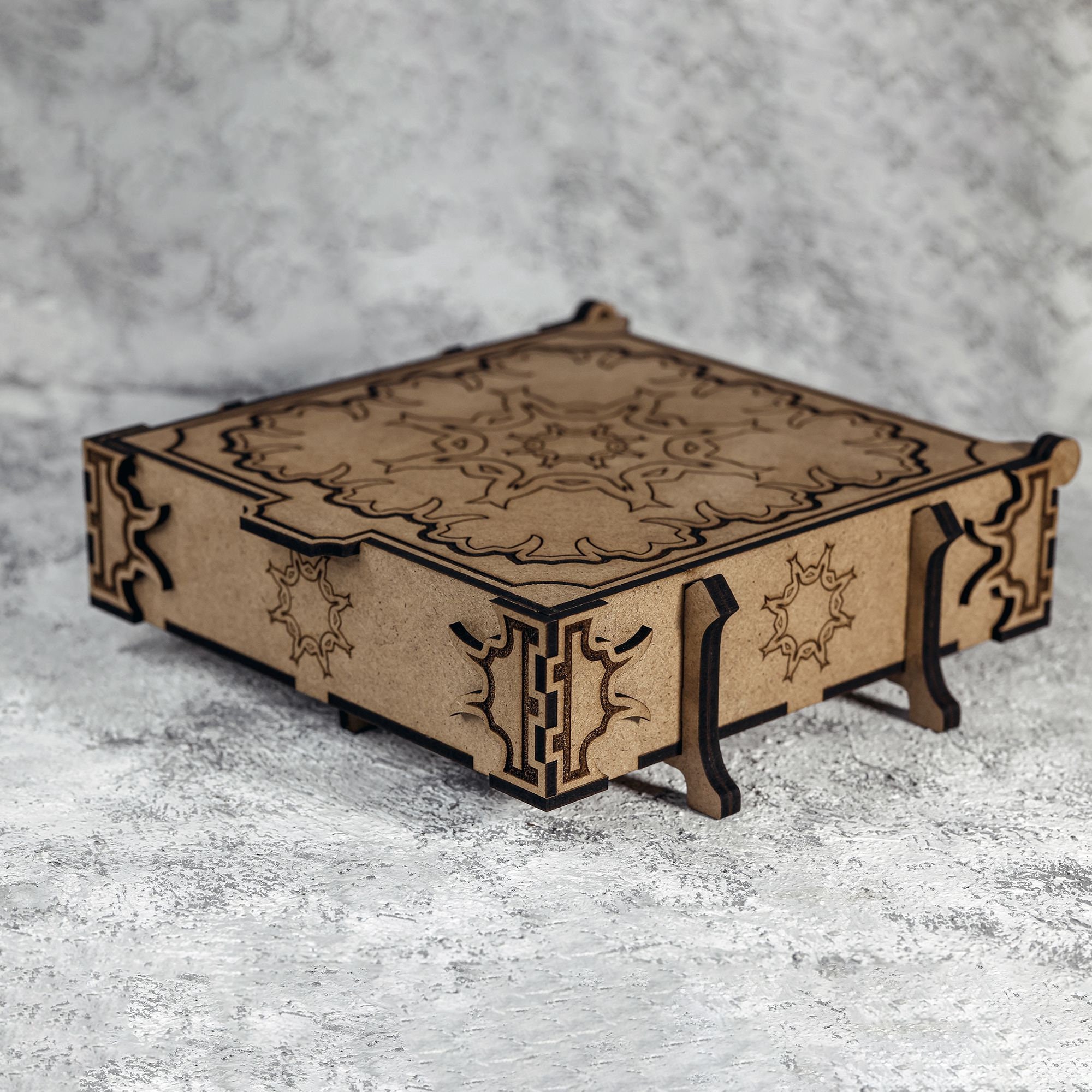 Wooden Box Organizer laser Cut Jewelry Boxdigital Products Etsy