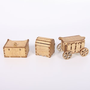 Mini wooden boxes laser cut boxes digital download