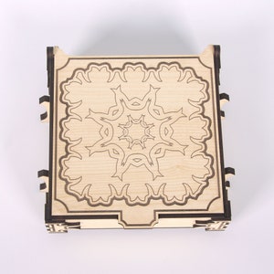 Wooden box Organizer ,Laser cut jewelry box,Digital products cdr,pdf,svg,ai
