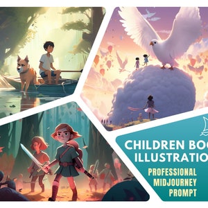 Invite unique : Illustrations de livres pour enfants pastel Invite de mi-parcours | Beaux dessins d’art de pépinière d’enfants