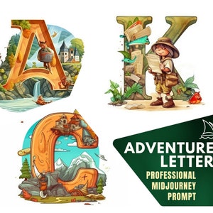 Prompt único: Cartas do aventureiro do berçário Prompt no meio da jornada | Cartas de aventureiro infantil para quarto infantil