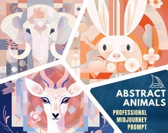 Enkele prompt: Midjourney-prompt voor abstracte dieren | Halverwege de reis vraagt om dieren | Beste midjourney-prompt | Vraag om dieren