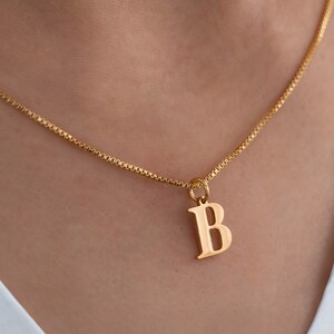 Anfangsbuchstaben Halskette in Box-Kett Glitzernde Sommerkette Personalisierter Schmuck Perfektes Muttertagsgeschenk HOT SALE Bild 5