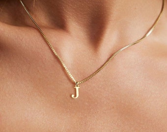 Personalized Letter Necklace in 925 Sterling Silver • Dainty Initial Necklace • Unique Gift for Her for Birthday or Christmas