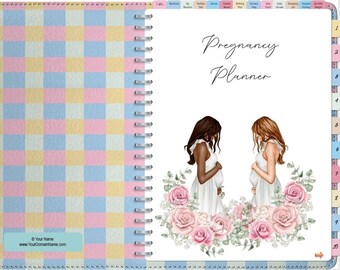 Pregnancy Planner Printable, Printable Pregnancy Journal, Pregnancy Organizer High Risk Pregnancy Baby Registry Hospital Bag List Birth Plan