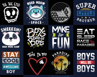 145 Retro Fashion T-Shirt Design Bundle, Vintage Fashion Design Bundle, AI and JPG, Free Tools/Guide to Export Png, Jpg, Svg, Eps