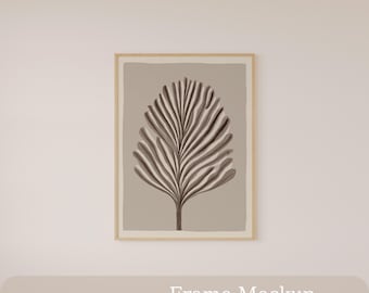 Poster Mockup, Minimal Thin Frame Mockup, Wall Art Display, PSD Smart Object