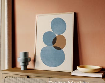 Frame Mockup PSD – Warm Bold Wall Art / Poster Display (DIN A)
