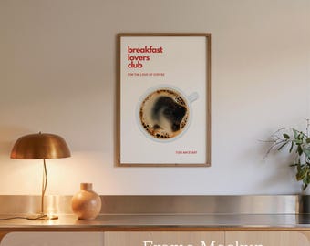 Wood Frame Mockup PSD, Modern Kitchen Poster and Wall Art Display, PSD Smart Object, DIN A Ratio