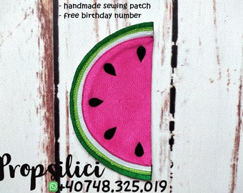 Watermelon patch Sewing patch applique watermelon handmade