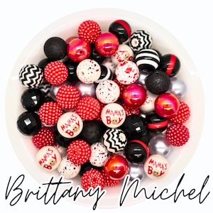 Mama&#39;s Boy! Chucky 20 mm Halloween Fall Bubblegum Beads, Bubble Gum Beads, Chunky Beads, Bubblegum Bead Mix, Bulk