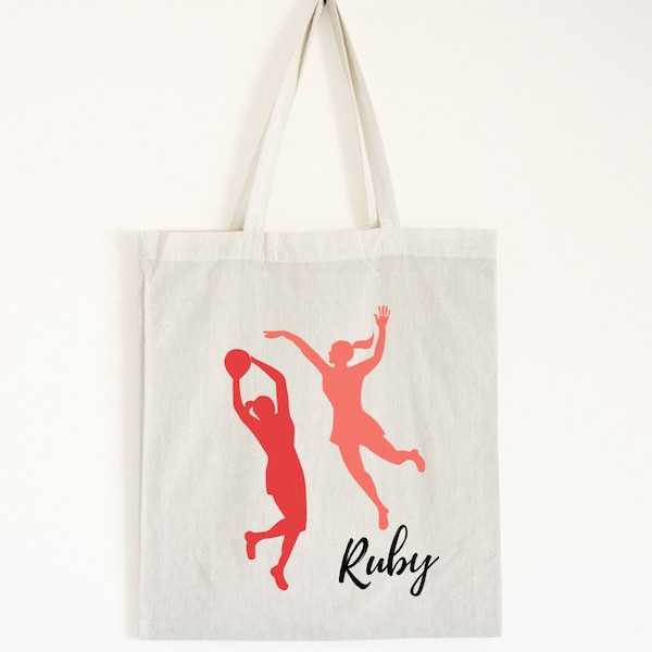 Personalised Tote Bag - Sports Kit - Netball Bag - Personalised Gift - Birthday Gift for Netball Lovers - Sport Accessory