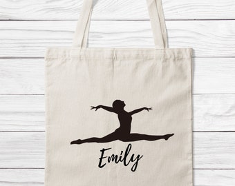 Personalised Tote Bag - Sports Kit - Gymnastics Bag - Personalised Gift - Birthday Gift for Gymnastics Lovers - Sport Accessory