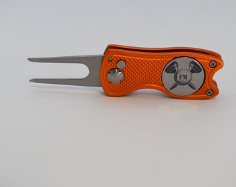 Personalized Golf Divot Tool & Ball Marker | Custom Engraved Golf Gift | Golfer Accessories | Golf Gifts for Men Dad Groomsmen |
