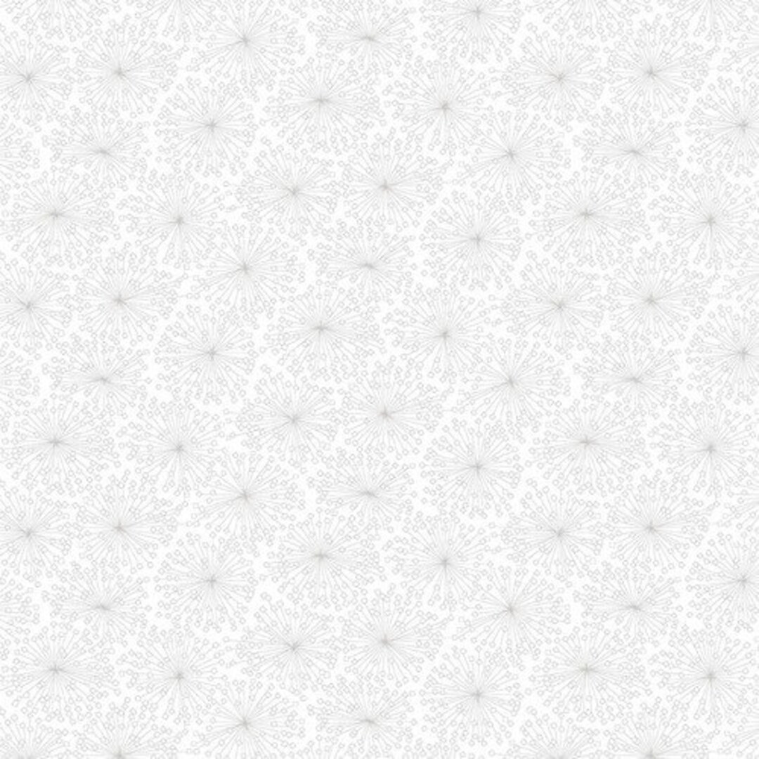 Cream and Sugar XI Dandelion Seeds White 708901 Studio E Fabrics Etsy