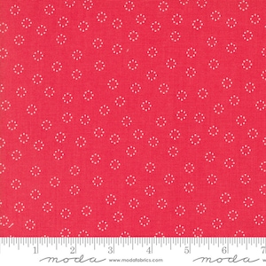 Strawberry Lemonade- Daisy Dots- Strawberry - 37677 14- Moda Fabrics by Sherri & Chelsi