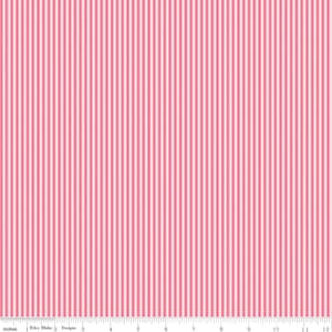 Picnic Florals- Stripes- Pink- C14616- Riley Blake Designs by My Mind’s Eye