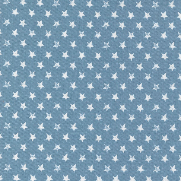 Old Glory- Star Spangled Americana Stars- Sky- 5204 13- Moda Fabrics by Lella Boutique