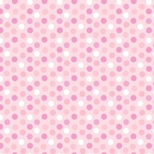 May include: A seamless pattern of pink polka dots in varying shades of pink and white on a light pink background. The dots are evenly spaced and create a playful, repetitive design. This pattern is suitable for various craft projects.