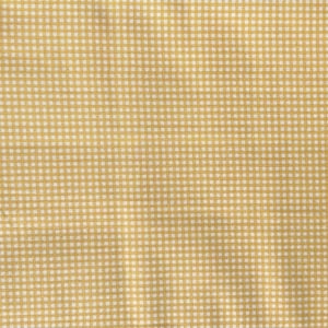 May include: A close-up of a yellow and white gingham fabric with a subtle texture.