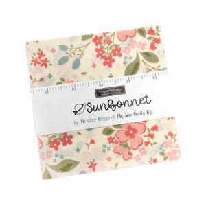 Sunbonnet- Charm Pack- 31760 PP- 42 pieces pre cut fabric 5” x 5” - Moda Fabrics by My Sew Quilty Life