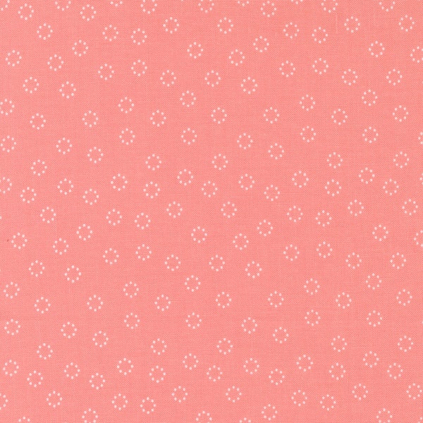 Strawberry Lemonade- Daisy Dots- Carnation- 37677 12- Moda Fabrics by Sherri & Chelsi