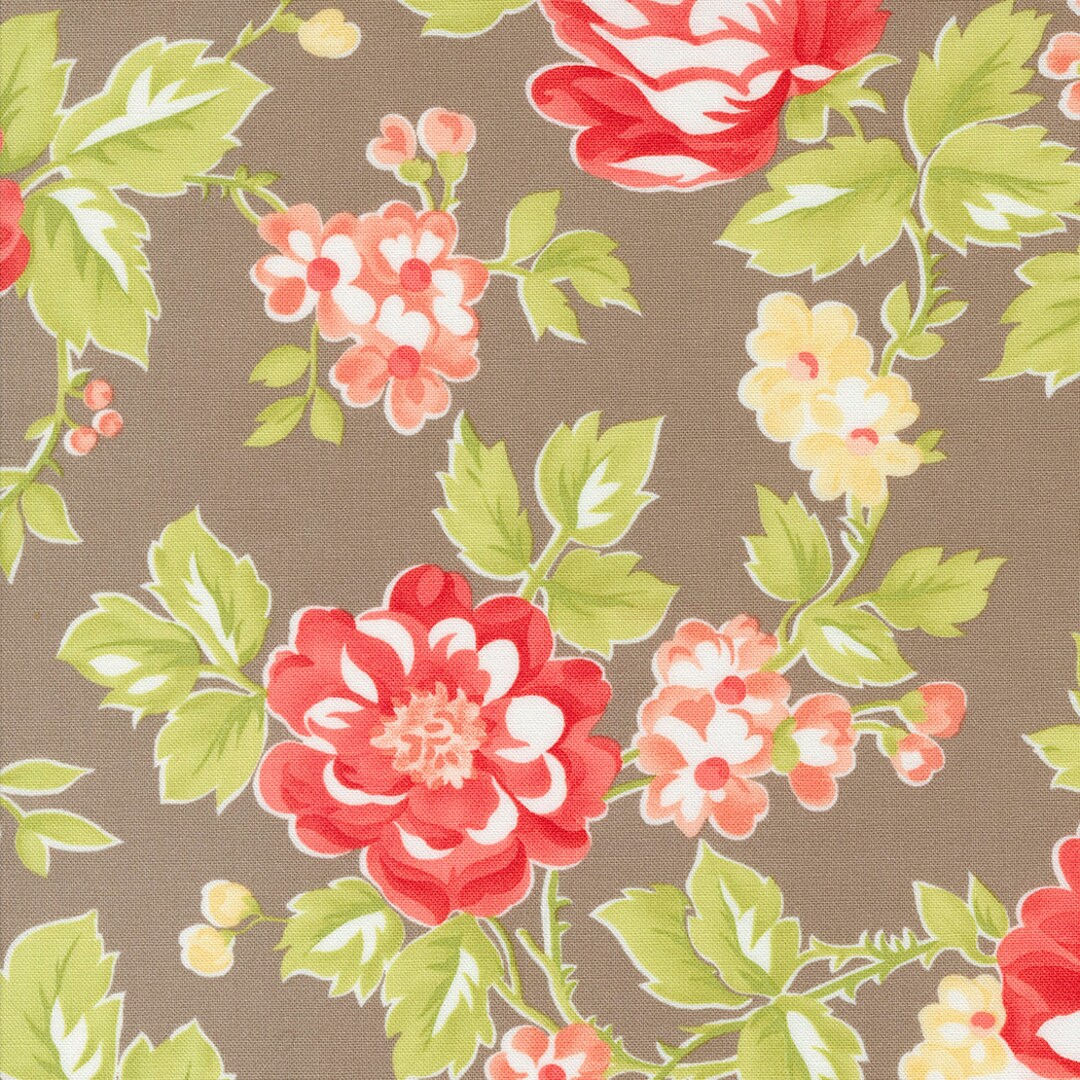 Jelly and Jam Summer Bloomers Twine 20490 20 Moda Fabrics by Fig Tree ...