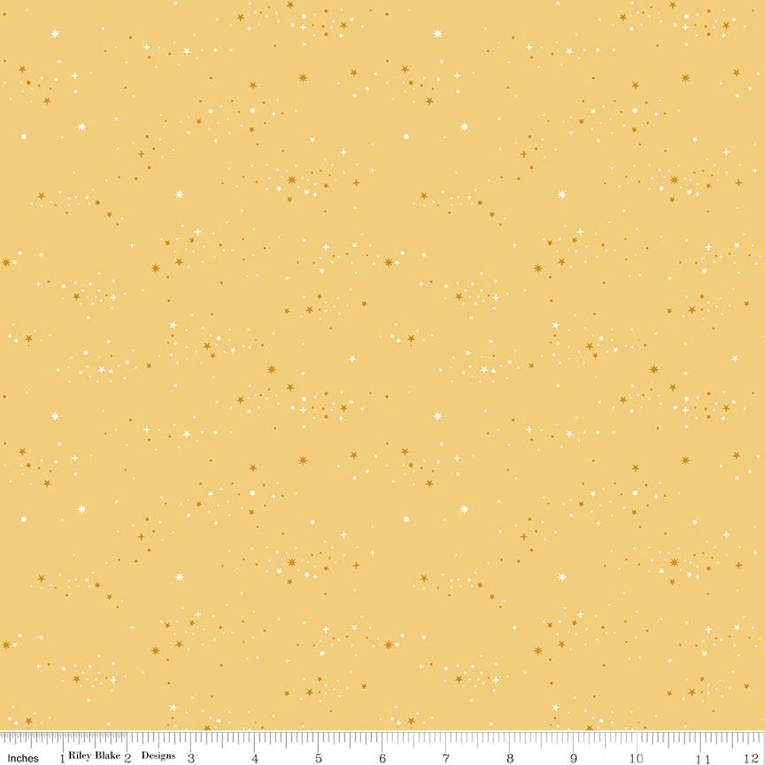 Starlight Riley Blake Pattern Between the Pages- Starlight- Honey- C15377- Riley Blake Designs by ...