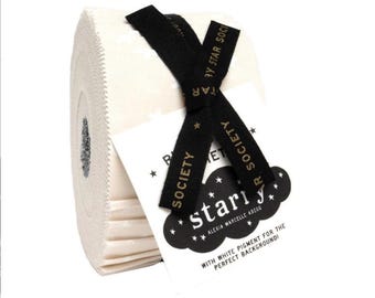 Starry- White Natural- RS4109J65- Jelly Roll- 40pc 2.5” x 44”- Moda Fabrics by Alexia Abegg of Ruby Star Society