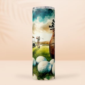Golf-Liebhaber 20oz Edelstahl Isolierbecher | Golf Design | Perfektes Geschenk für Golfer, Code: T44