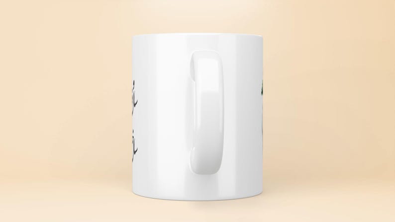 Keramiktasse mit persischer Kalligrafie und Koiteich Design, Hergestellt in Deutschland image 4