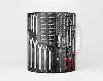 Mechaniker-Werkzeugset-Tasse: Geschenk für Handwerker und Heimwerker