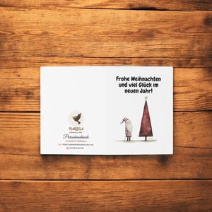 Weihnachtskarte – "Frohe Weihnachten"– Hochwertiger 300g Karton mit Umschlag image 6