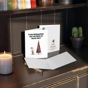 Weihnachtskarte – "Frohe Weihnachten"– Hochwertiger 300g Karton mit Umschlag image 2