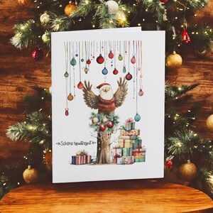"Weihnachtskarte – ""Schöne Winterzeit"" - Hochwertiger Karton mit Umschlag."
