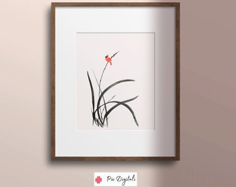 Wall Art Minimalist Sumi e Style ,Minimalist Wall Art, Home Deco Sumi e Style, Wall Art Minimalist, Printable  Sumi e Style Home Deco