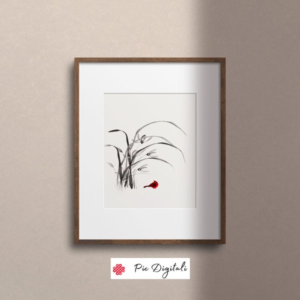 Wall Art Minimalist Sumi e Style, Art mural minimaliste, Home Deco Sumi e Style, Wall Art Minimalist, Printable Sumi e Style Home Deco